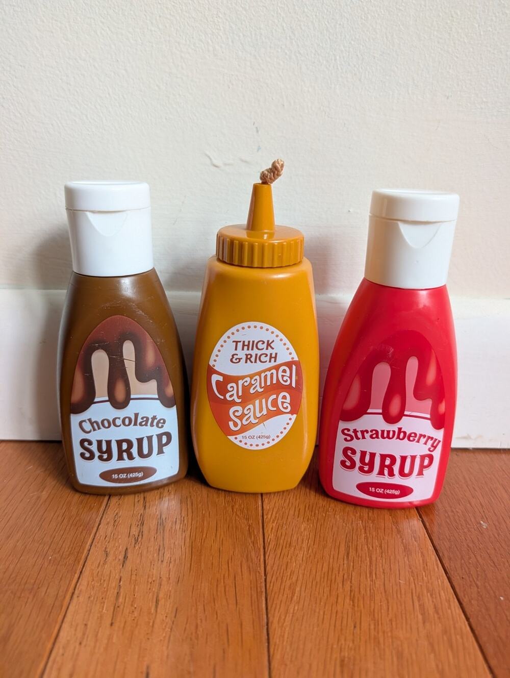Melissa & Doug Sweet Toppings Dessert Play Food Condiments Set Of 3